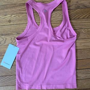 Lululemon swiftly tech racer back tank 2.0 race length PINK BLOSSOM size 4
